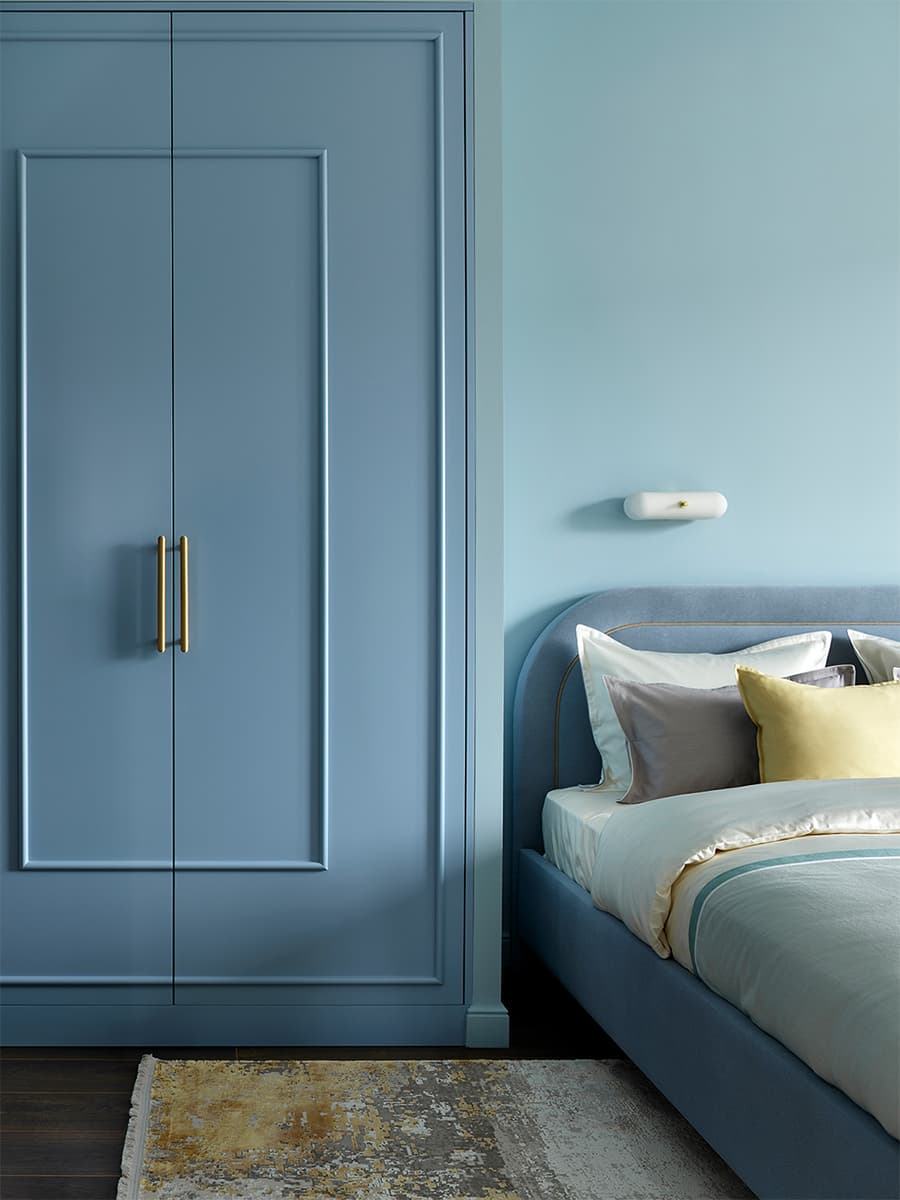 Природные краски и натуральное дерево в интерьере квартиры с видом на парк — проект Анастасии Холопцевой